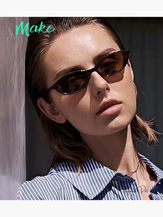 Retro Oval Cat Eye Sunglasses UV Protection Plastic Frame main image 7
